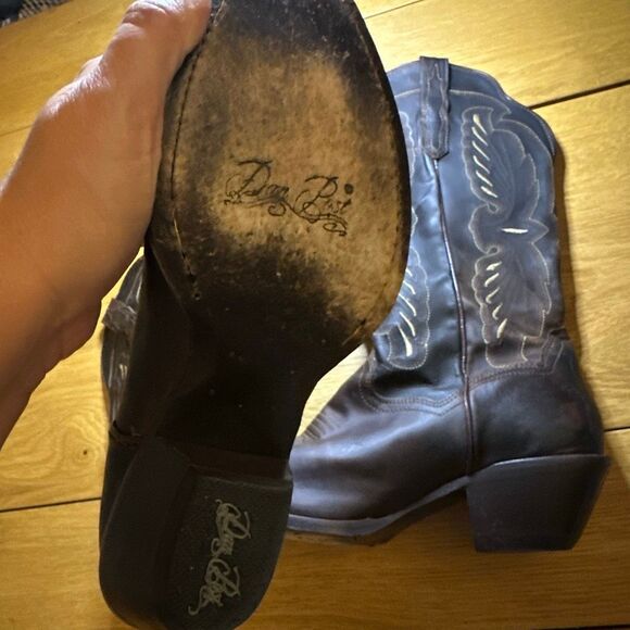 Dan Post leather cowboy boots 8.5 - Picture 2 of 6